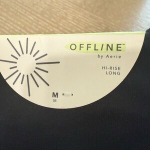 Aerie OFFLINE Hi-Rise Long Leggings in Black NWT
